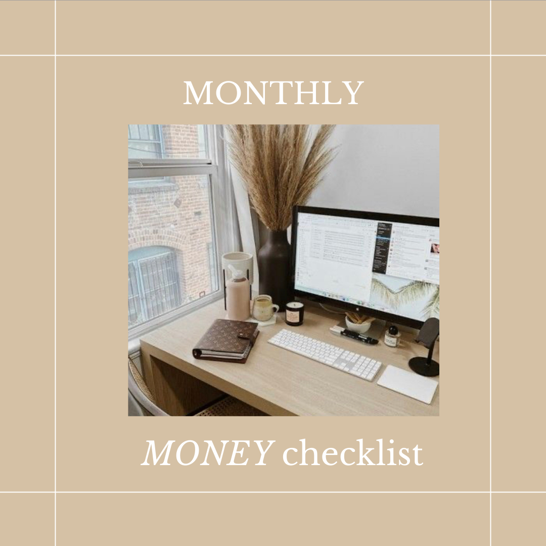 Monthly Money Checklist